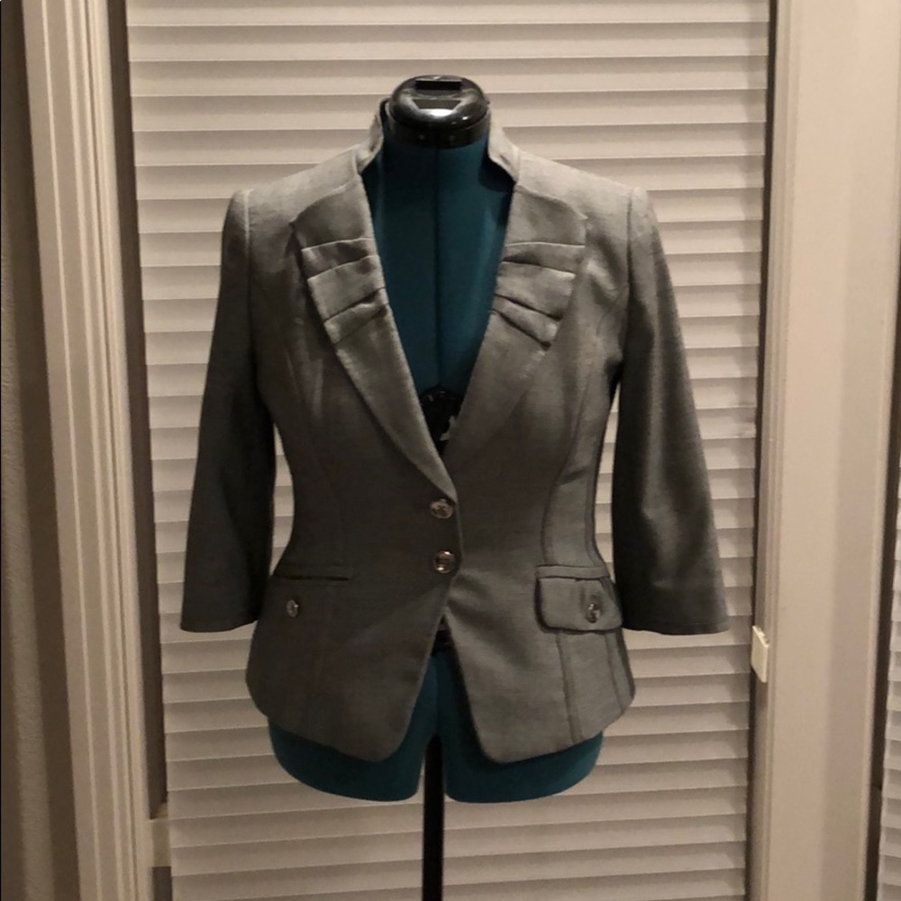 Gray White HouseBlack Market Jacket. Size 8